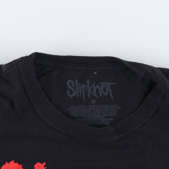 Slipknot Band T-shirt, Band T, Men's M size cotton black type Vintage Second Hand