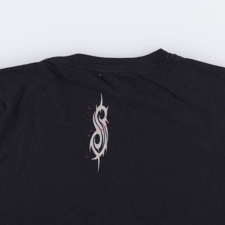 Slipknot Band T-shirt, Band T, Men's M size cotton black type Vintage Second Hand