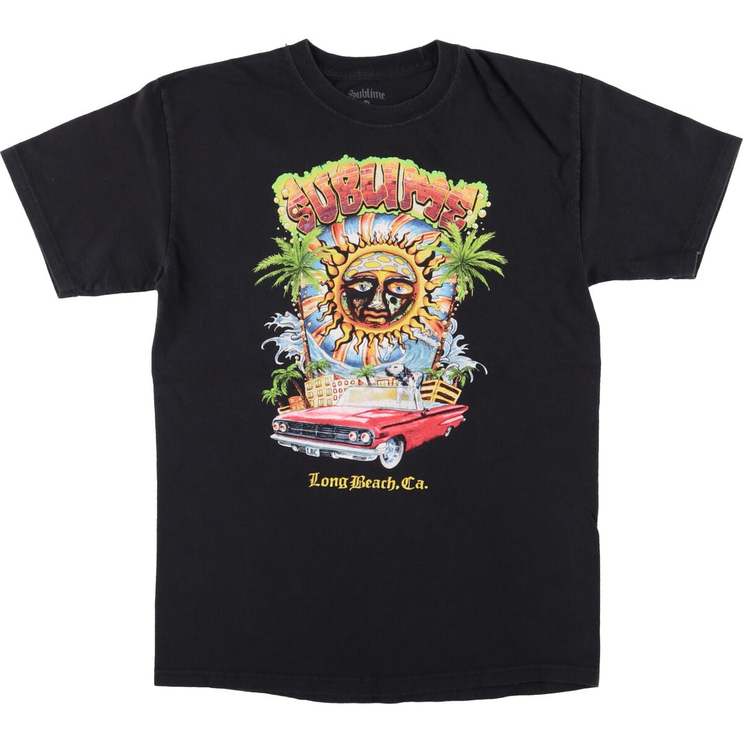 SUBLIME Band T-shirt, Men's M size cotton black type Vintage Second Hand