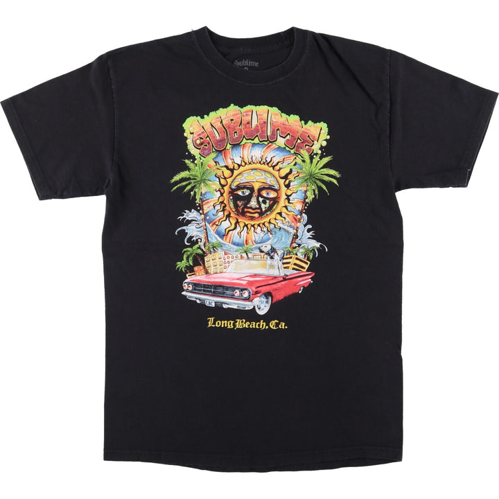 SUBLIME Band T-shirt, Men's M size cotton black type Vintage Second Hand