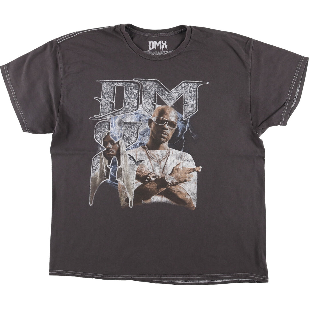 DMX Rap T-shirt, Men's L size cotton Charcoal Vintage Second Hand