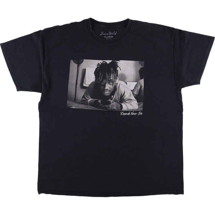 JUICE WRLD Rap T-shirt, Men's XL cotton black type Vintage Second Hand
