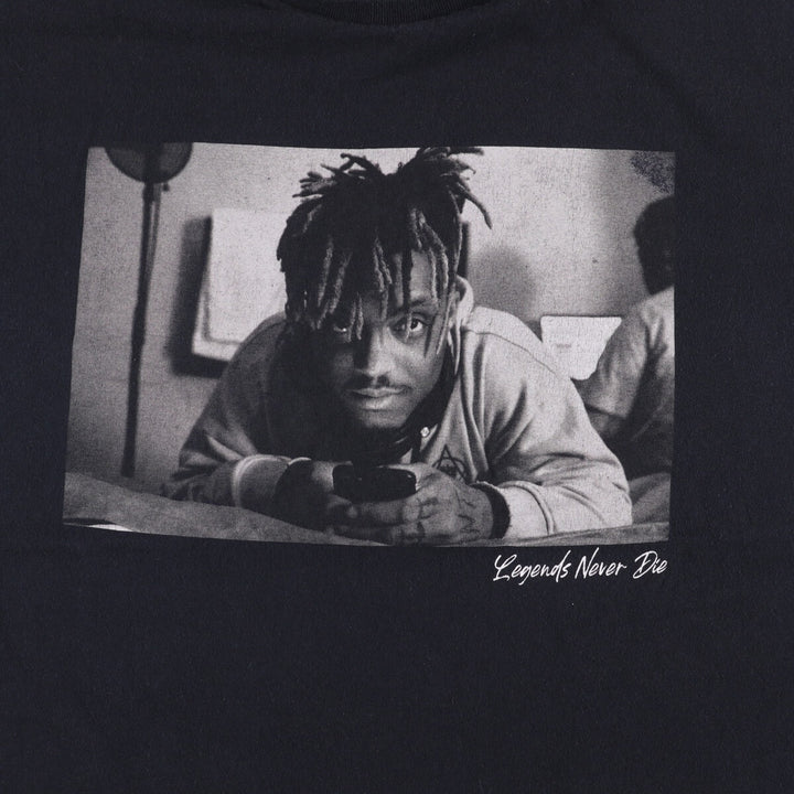 JUICE WRLD Rap T-shirt, Men's XL cotton black type Vintage Second Hand