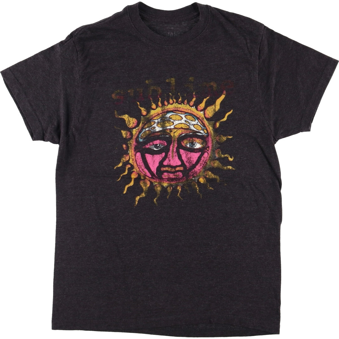 SUBLIME Band T-shirt, Men's L size cotton black type Vintage Second Hand
