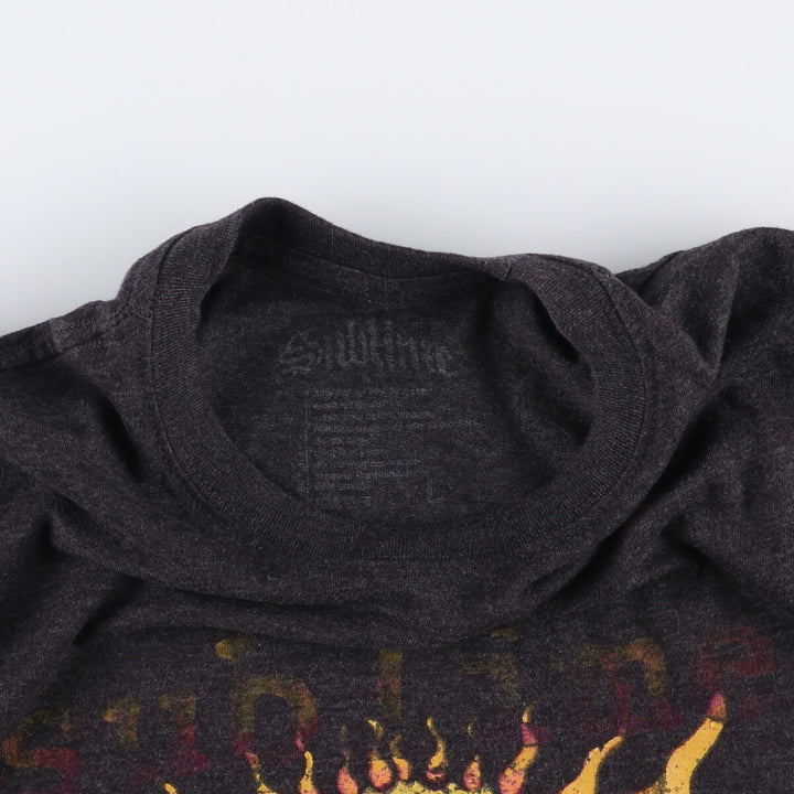 SUBLIME Band T-shirt, Men's L size cotton black type Vintage Second Hand