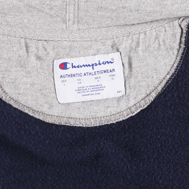 Champion Authentic Athleticwear Sweat Full Zip Hoodie, Men's Size L cotton navy blue type Vintage Second Hand