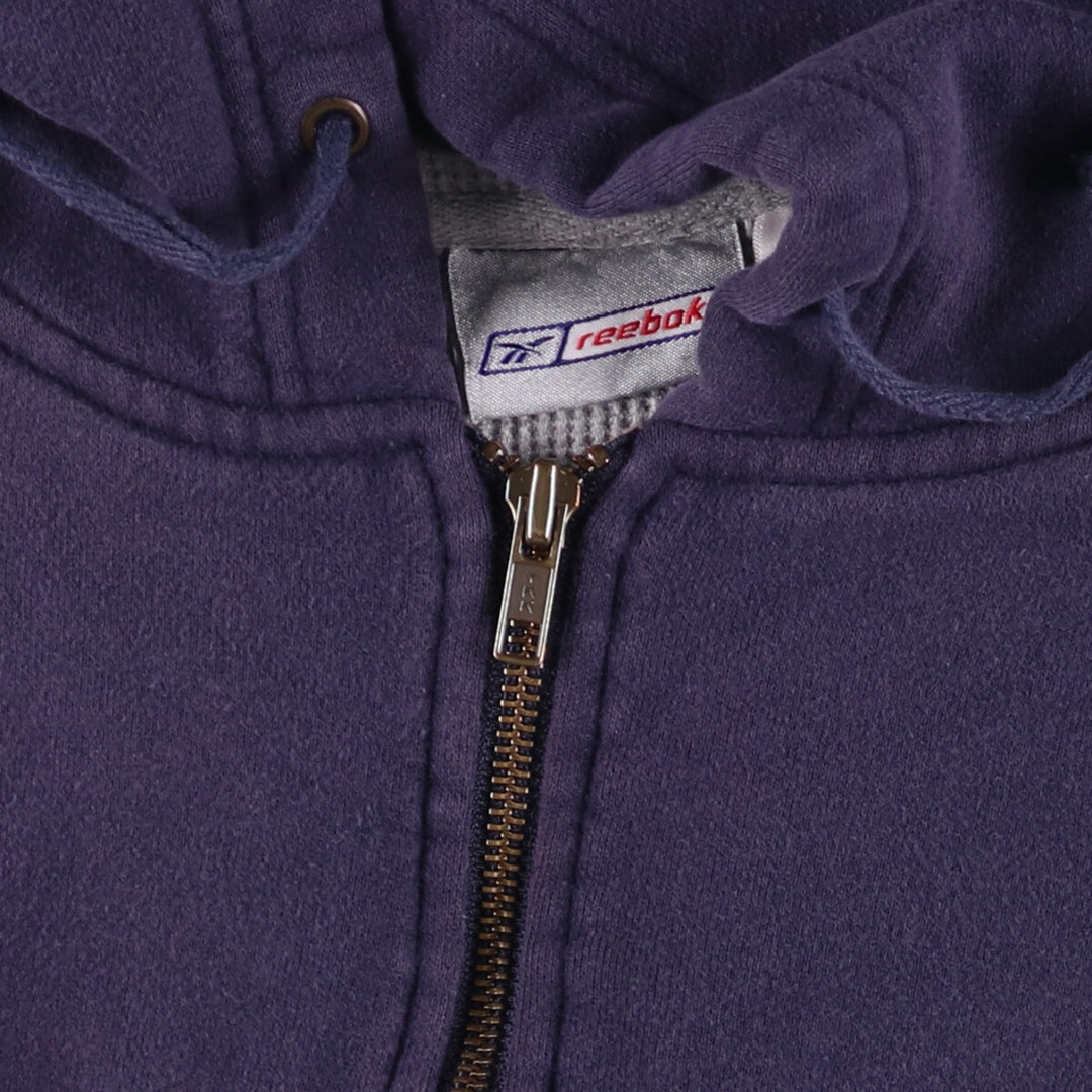 2000s~ Reebok Sweatshirt Full Zip Hoodie Men's XL cotton navy blue type Vintage Second Hand