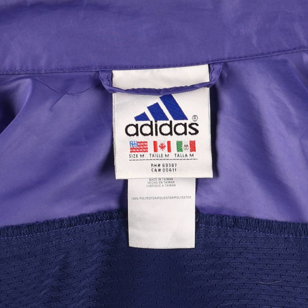 90'S adidas Packable Windbreaker, Men's Size Medium polyester purple type Vintage Second Hand