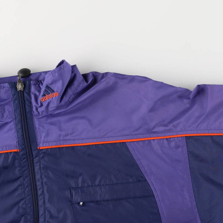 90'S adidas Packable Windbreaker, Men's Size Medium polyester purple type Vintage Second Hand