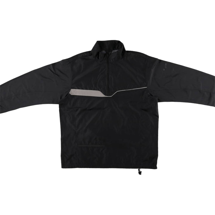 Vintage 90'S Nike Half-Zip Windbreaker, Men's XL polyester black type Vintage Second Hand