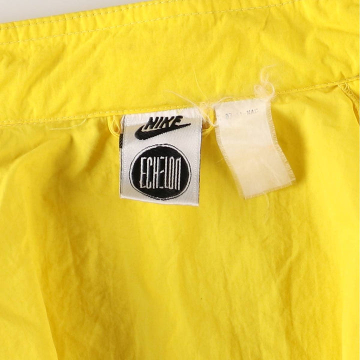 Vintage 90'S Nike Echelon Packable Windbreaker, Men's Size Medium unclear yellow type Vintage Second Hand