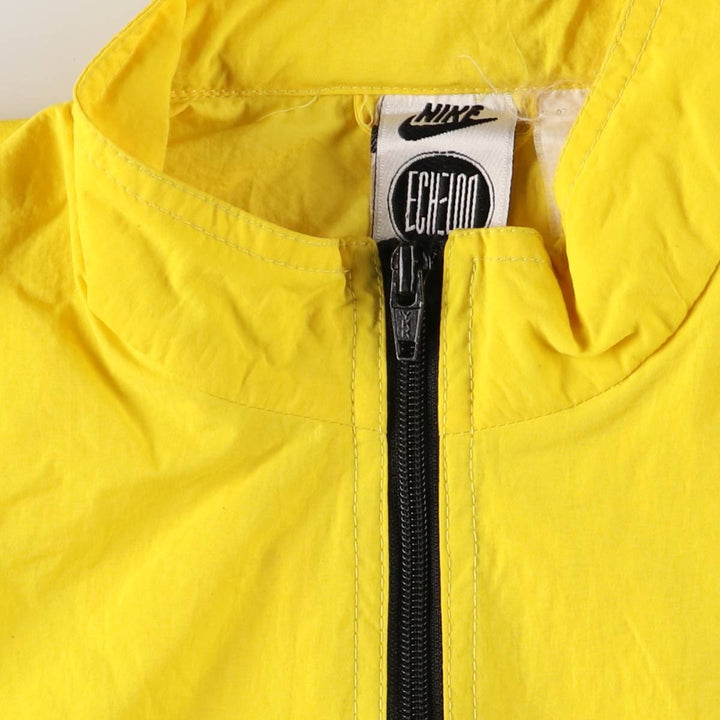 Vintage 90'S Nike Echelon Packable Windbreaker, Men's Size Medium unclear yellow type Vintage Second Hand
