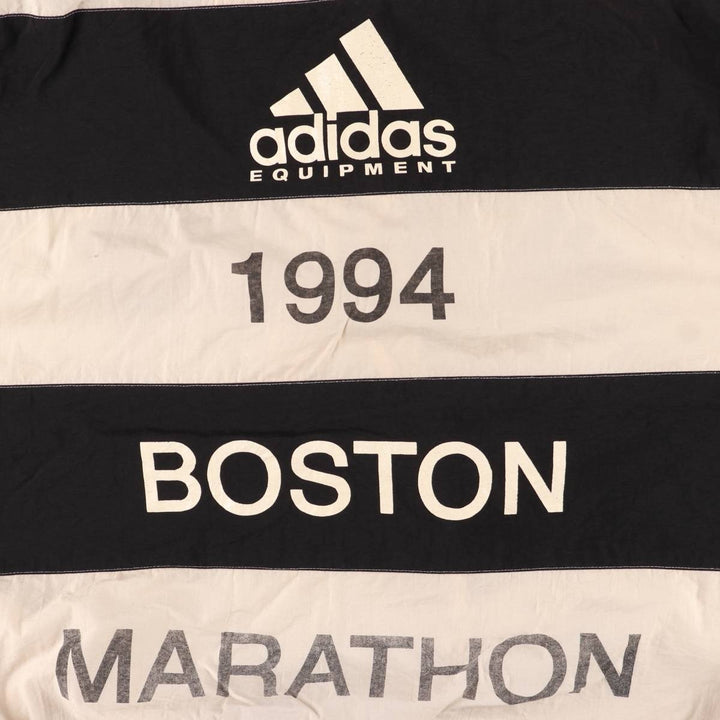 80s-90'S Nike Striped Pattern Hooded Nylon Jacket, Men's Size XL Nylon white type Vintage Second Hand