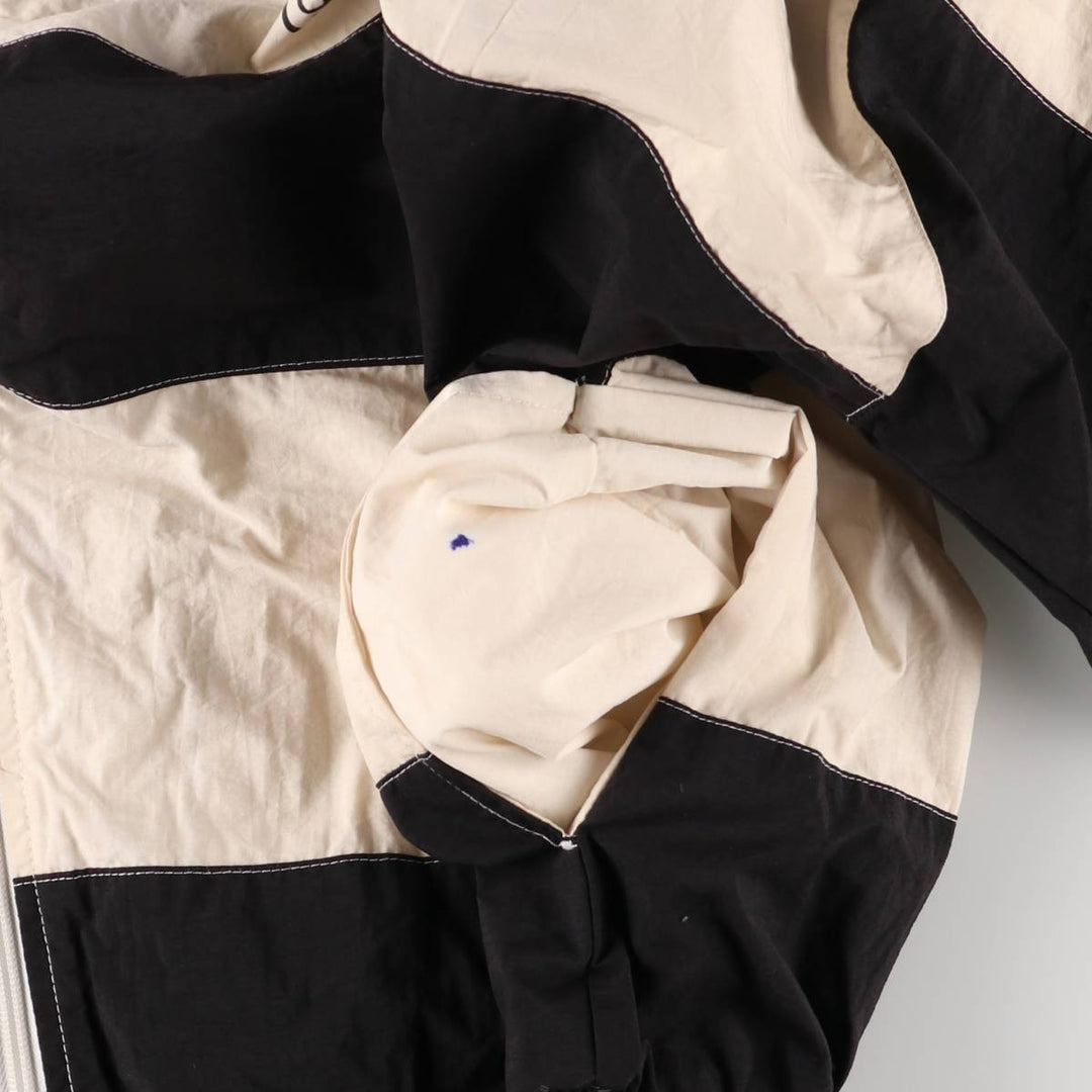 80s-90'S Nike Striped Pattern Hooded Nylon Jacket, Men's Size XL Nylon white type Vintage Second Hand