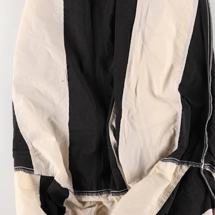 80s-90'S Nike Striped Pattern Hooded Nylon Jacket, Men's Size XL Nylon white type Vintage Second Hand