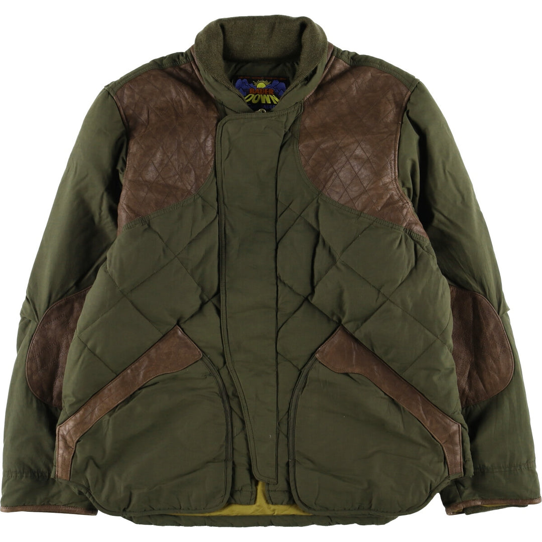 Eddie Bauer Sunrise Tag Replica 550 Fill Power Goose Down Jacket, Men's XL cotton Khaki type Vintage Second Hand