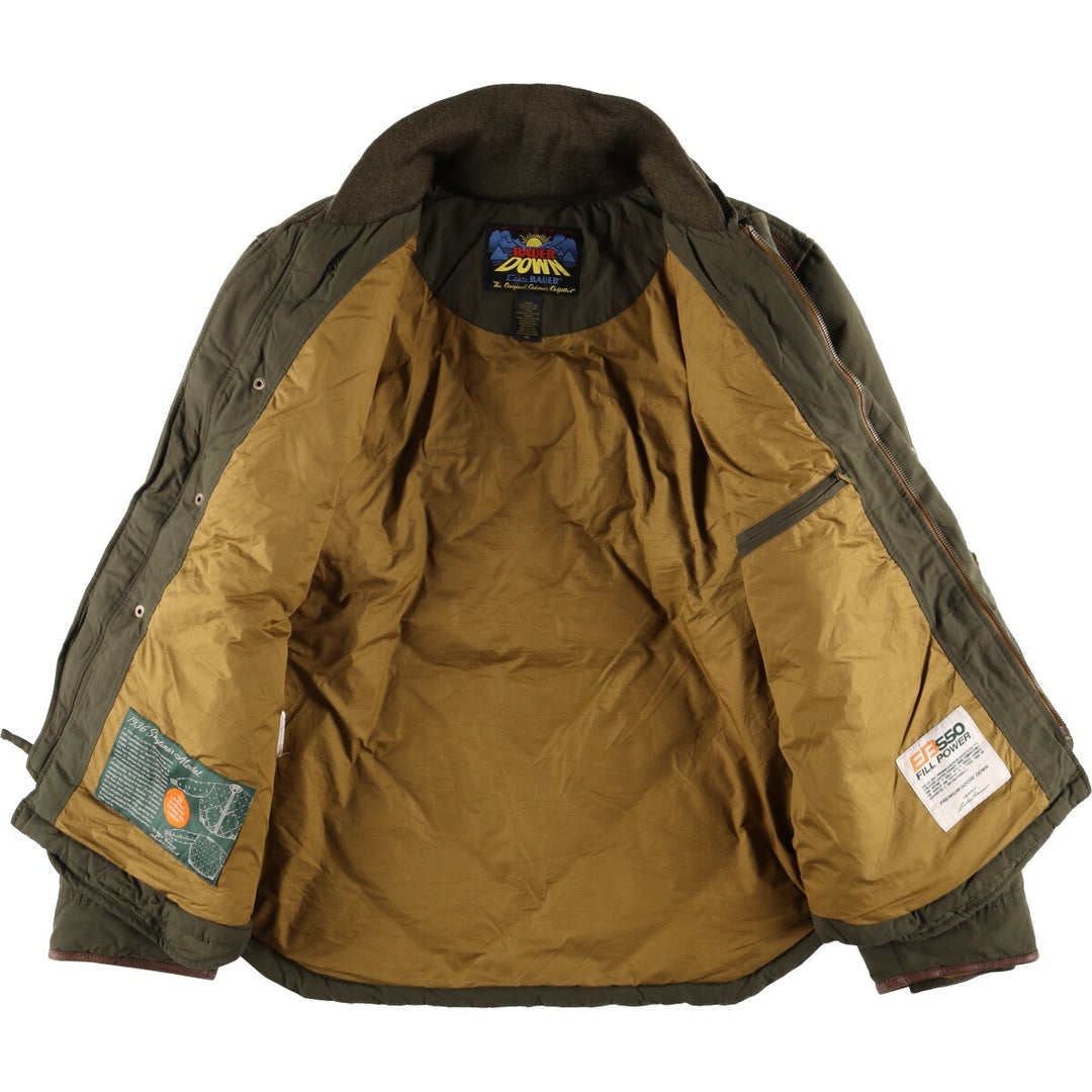 Eddie Bauer Sunrise Tag Replica 550 Fill Power Goose Down Jacket, Men's XL cotton Khaki type Vintage Second Hand