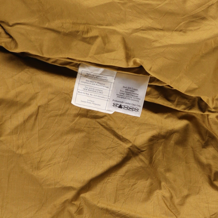 Eddie Bauer Sunrise Tag Replica 550 Fill Power Goose Down Jacket, Men's XL cotton Khaki type Vintage Second Hand