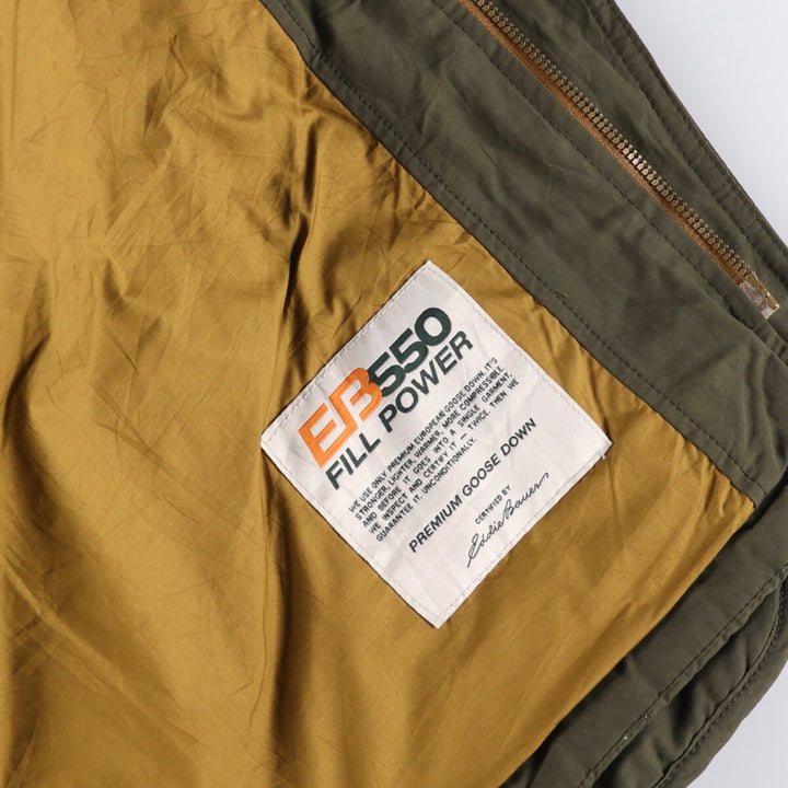 Eddie Bauer Sunrise Tag Replica 550 Fill Power Goose Down Jacket, Men's XL cotton Khaki type Vintage Second Hand