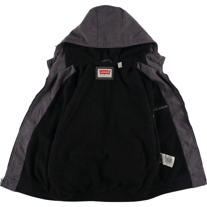 Levi's hooded windbreaker, men's size M (approx.) polyester gray type Vintage Second Hand