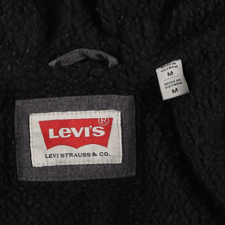 Levi's hooded windbreaker, men's size M (approx.) polyester gray type Vintage Second Hand