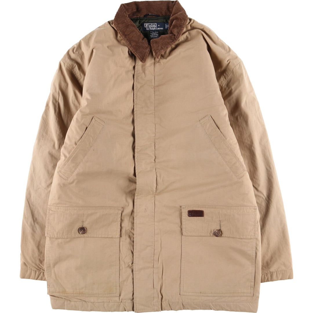Ralph Lauren POLO by Ralph Lauren padded puffer jacket, men's size S cotton Beige type Vintage Second Hand