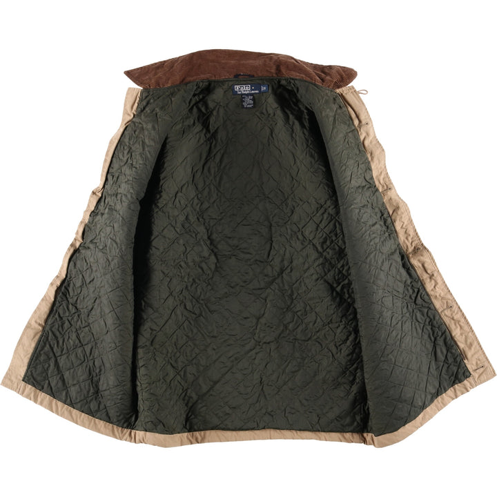 Ralph Lauren POLO by Ralph Lauren padded puffer jacket, men's size S cotton Beige type Vintage Second Hand