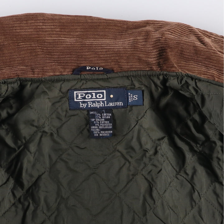 Ralph Lauren POLO by Ralph Lauren padded puffer jacket, men's size S cotton Beige type Vintage Second Hand