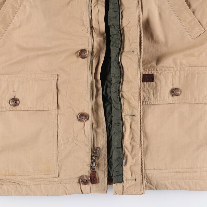 Ralph Lauren POLO by Ralph Lauren padded puffer jacket, men's size S cotton Beige type Vintage Second Hand