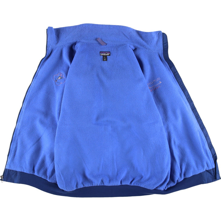 2000'S Patagonia Shell Synchilla Jacket 42101S2 Nylon Jacket Made in USA, Men's Size L Nylon blue type Vintage Second Hand