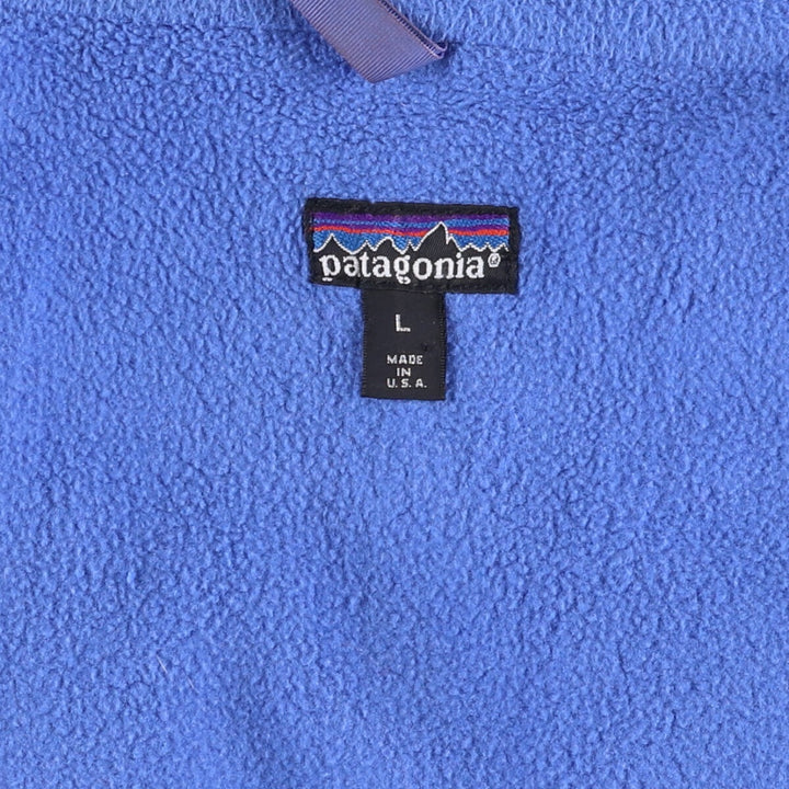2000'S Patagonia Shell Synchilla Jacket 42101S2 Nylon Jacket Made in USA, Men's Size L Nylon blue type Vintage Second Hand