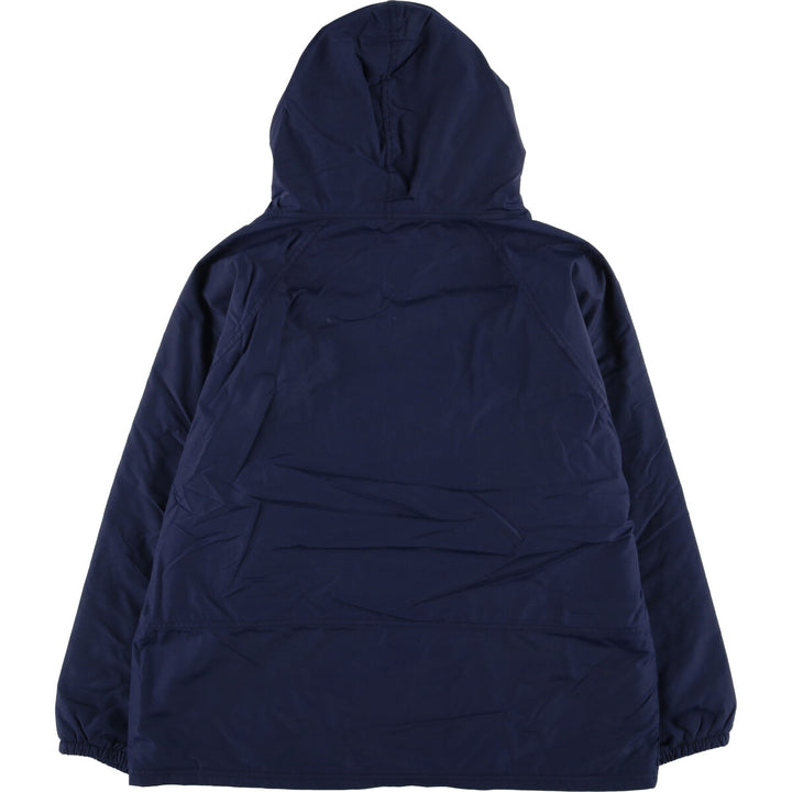Vintage 70s-80'S LL Bean Thinsulate Padded Anorak Parka Puffer Jacket, Made in USA, Women's Size L Nylon navy blue type Vintage Second Hand