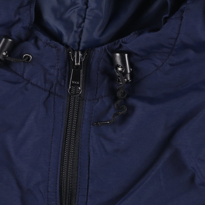 Vintage 70s-80'S LL Bean Thinsulate Padded Anorak Parka Puffer Jacket, Made in USA, Women's Size L Nylon navy blue type Vintage Second Hand