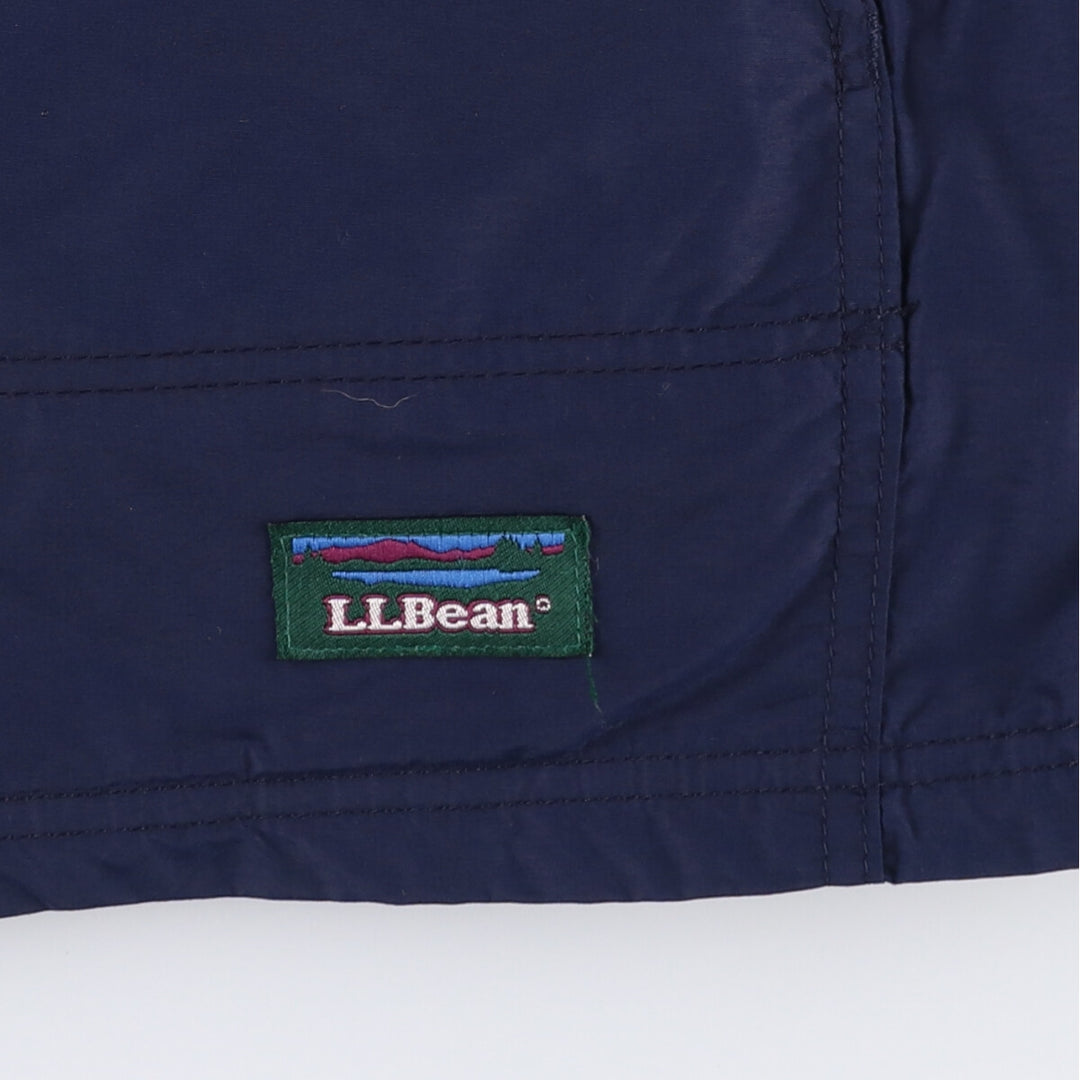 Vintage 70s-80'S LL Bean Thinsulate Padded Anorak Parka Puffer Jacket, Made in USA, Women's Size L Nylon navy blue type Vintage Second Hand
