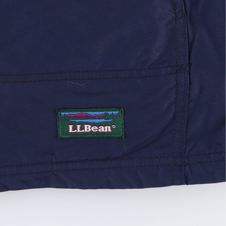 Vintage 70s-80'S LL Bean Thinsulate Padded Anorak Parka Puffer Jacket, Made in USA, Women's Size L Nylon navy blue type Vintage Second Hand