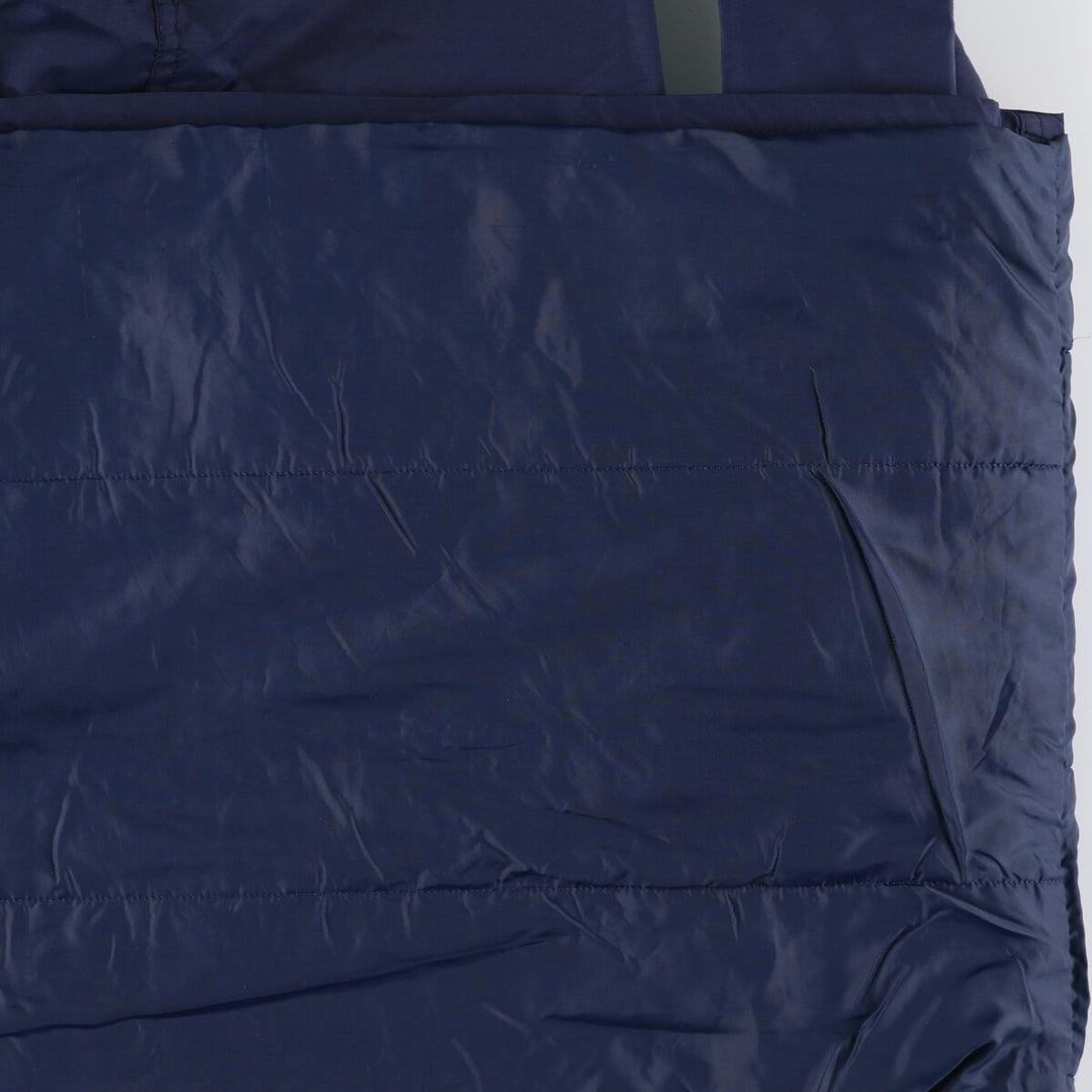 Vintage 70s-80'S LL Bean Thinsulate Padded Anorak Parka Puffer Jacket, Made in USA, Women's Size L Nylon navy blue type Vintage Second Hand