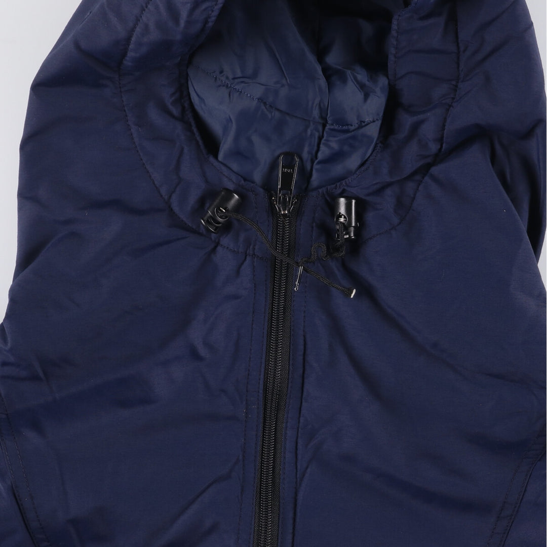 Vintage 70s-80'S LL Bean Thinsulate Padded Anorak Parka Puffer Jacket, Made in USA, Women's Size L Nylon navy blue type Vintage Second Hand