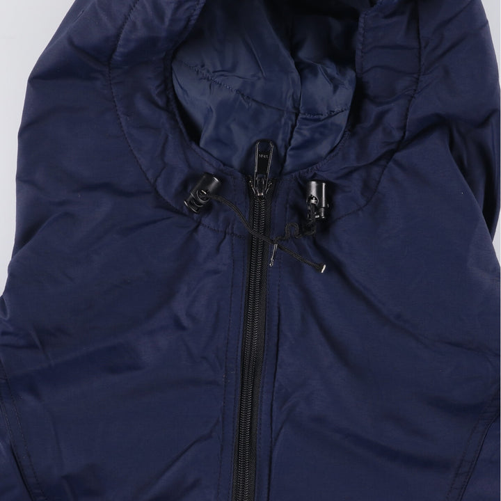 Vintage 70s-80'S LL Bean Thinsulate Padded Anorak Parka Puffer Jacket, Made in USA, Women's Size L Nylon navy blue type Vintage Second Hand