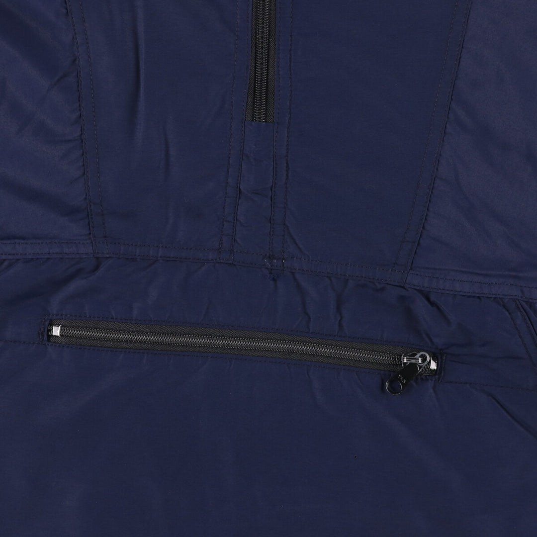 Vintage 70s-80'S LL Bean Thinsulate Padded Anorak Parka Puffer Jacket, Made in USA, Women's Size L Nylon navy blue type Vintage Second Hand