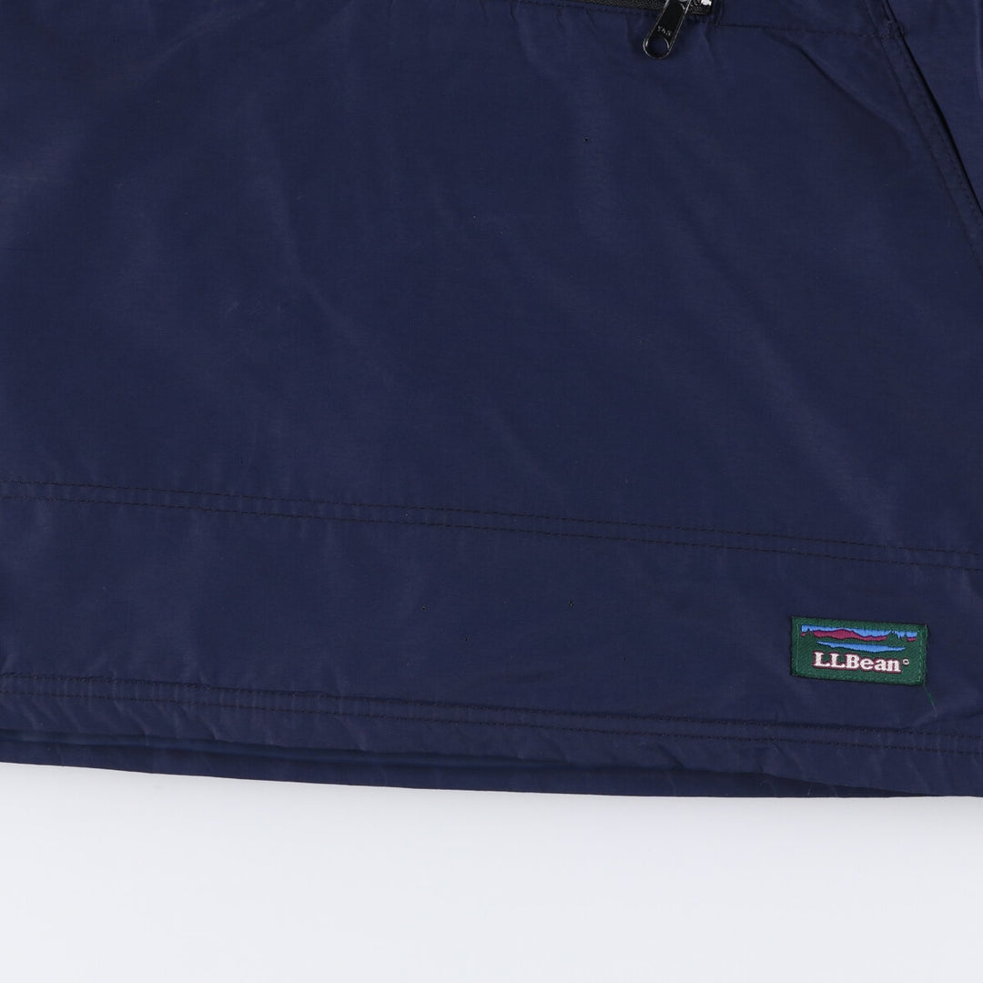 Vintage 70s-80'S LL Bean Thinsulate Padded Anorak Parka Puffer Jacket, Made in USA, Women's Size L Nylon navy blue type Vintage Second Hand