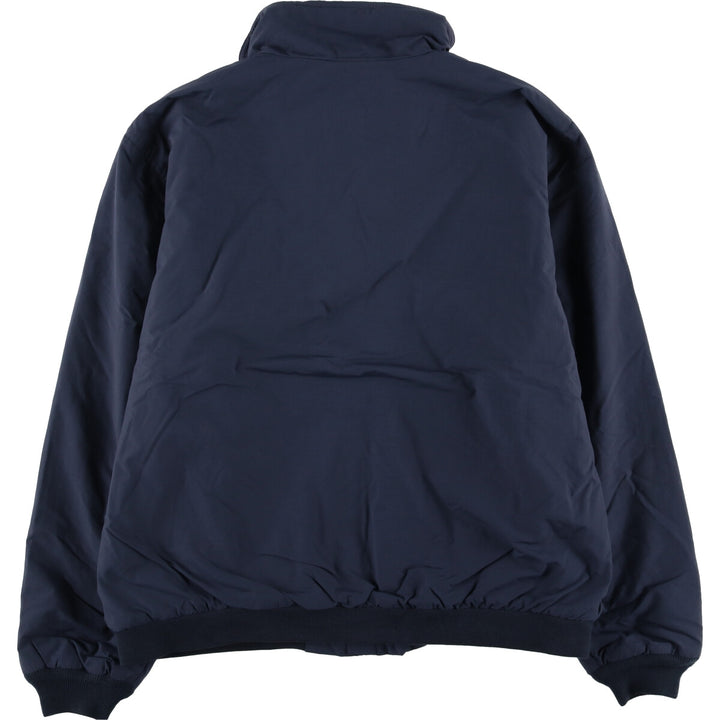 90s-00'S LLBean padded puffer jacket, men's size L Nylon navy blue type Vintage Second Hand