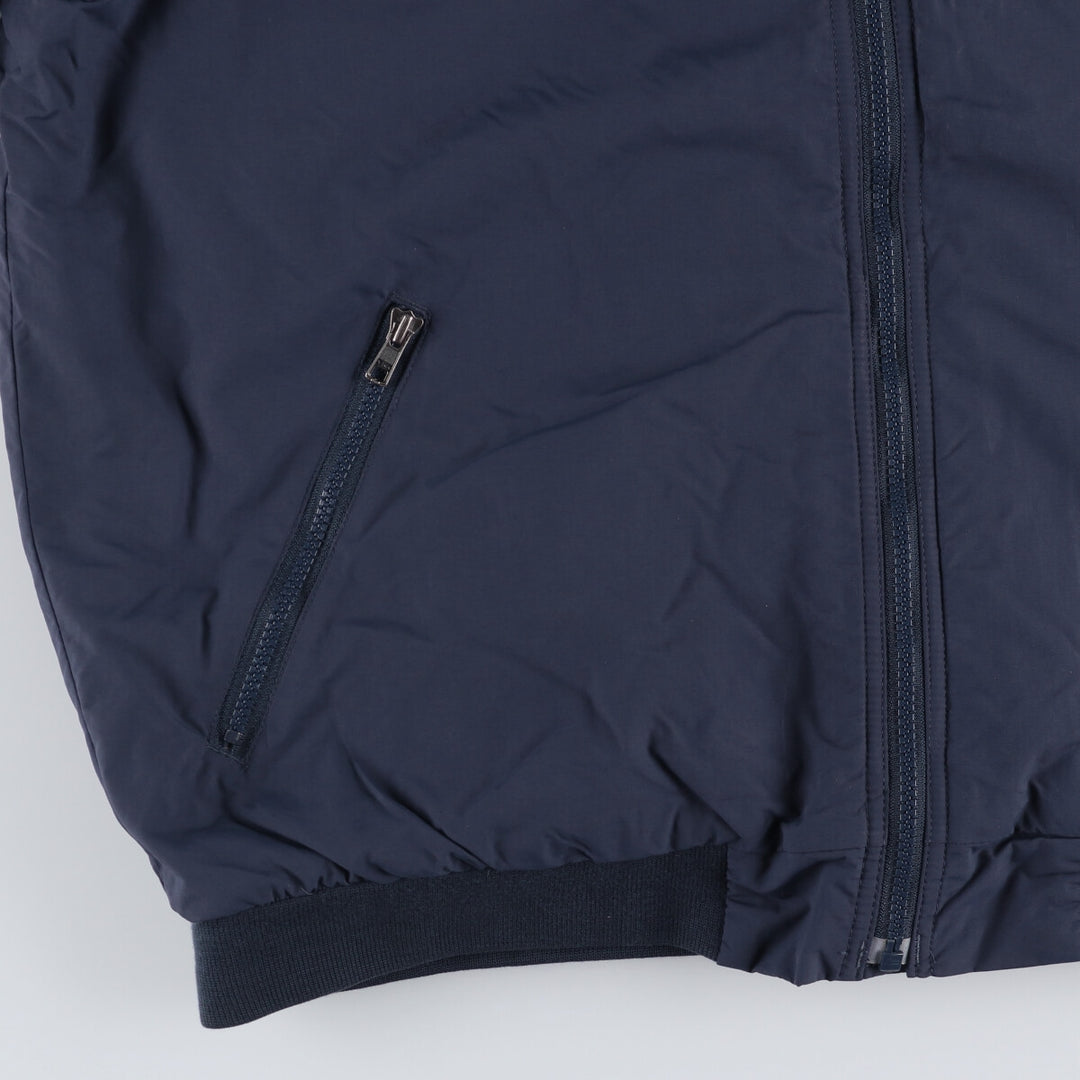90s-00'S LLBean padded puffer jacket, men's size L Nylon navy blue type Vintage Second Hand