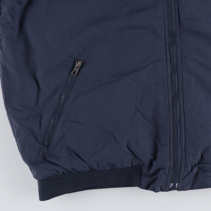90s-00'S LLBean padded puffer jacket, men's size L Nylon navy blue type Vintage Second Hand