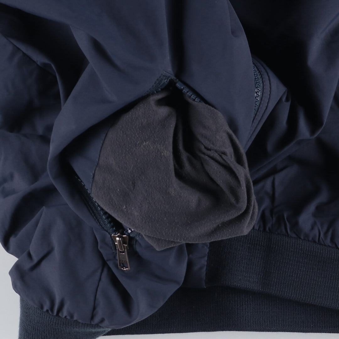 90s-00'S LLBean padded puffer jacket, men's size L Nylon navy blue type Vintage Second Hand