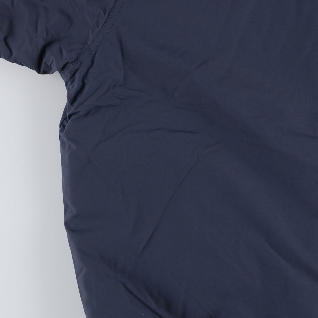 90s-00'S LLBean padded puffer jacket, men's size L Nylon navy blue type Vintage Second Hand