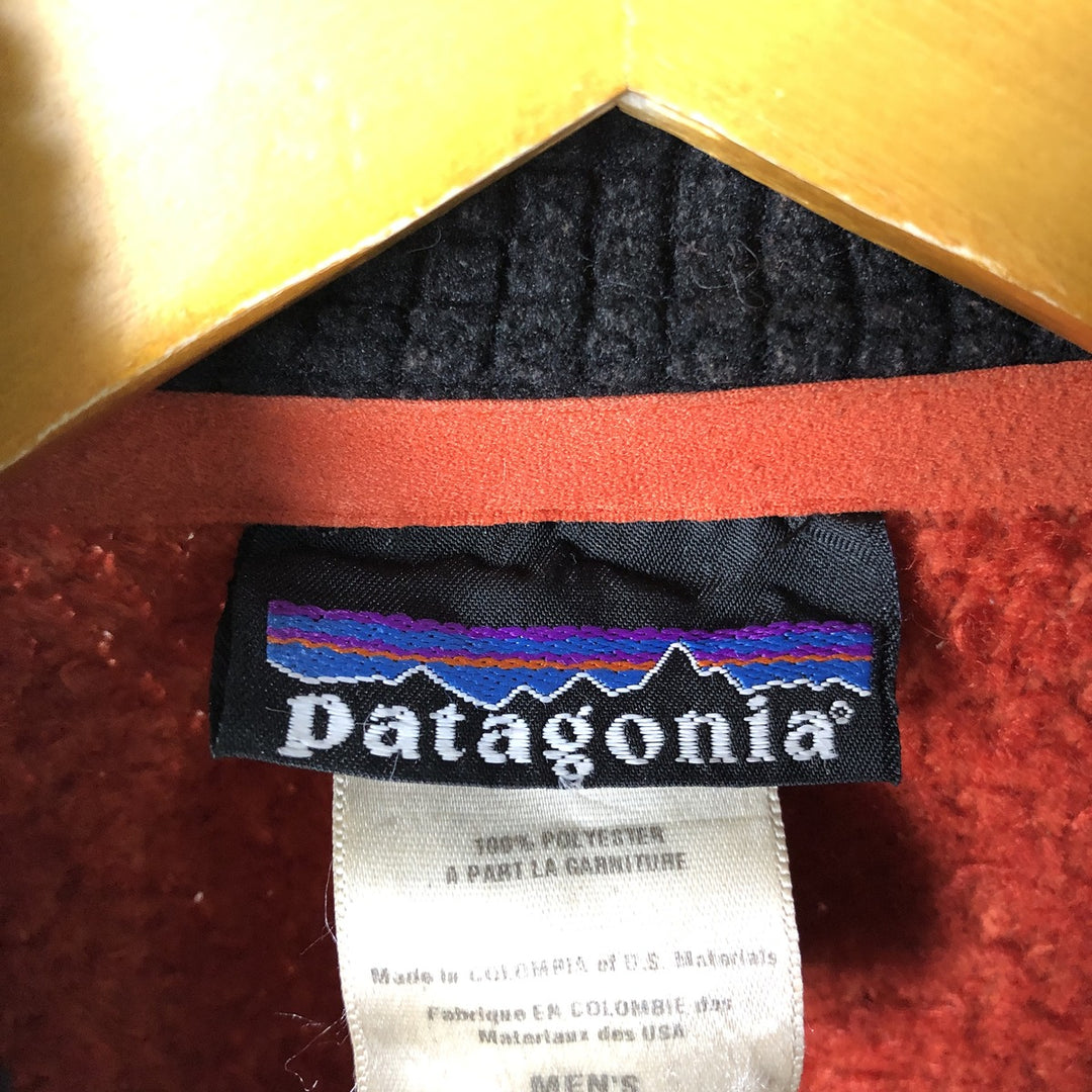 2000'S Patagonia Regulator R3 Fleece Jacket (29790F6), Men's Medium polyester orange type Vintage Second Hand