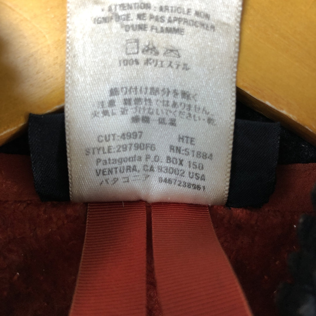 2000'S Patagonia Regulator R3 Fleece Jacket (29790F6), Men's Medium polyester orange type Vintage Second Hand