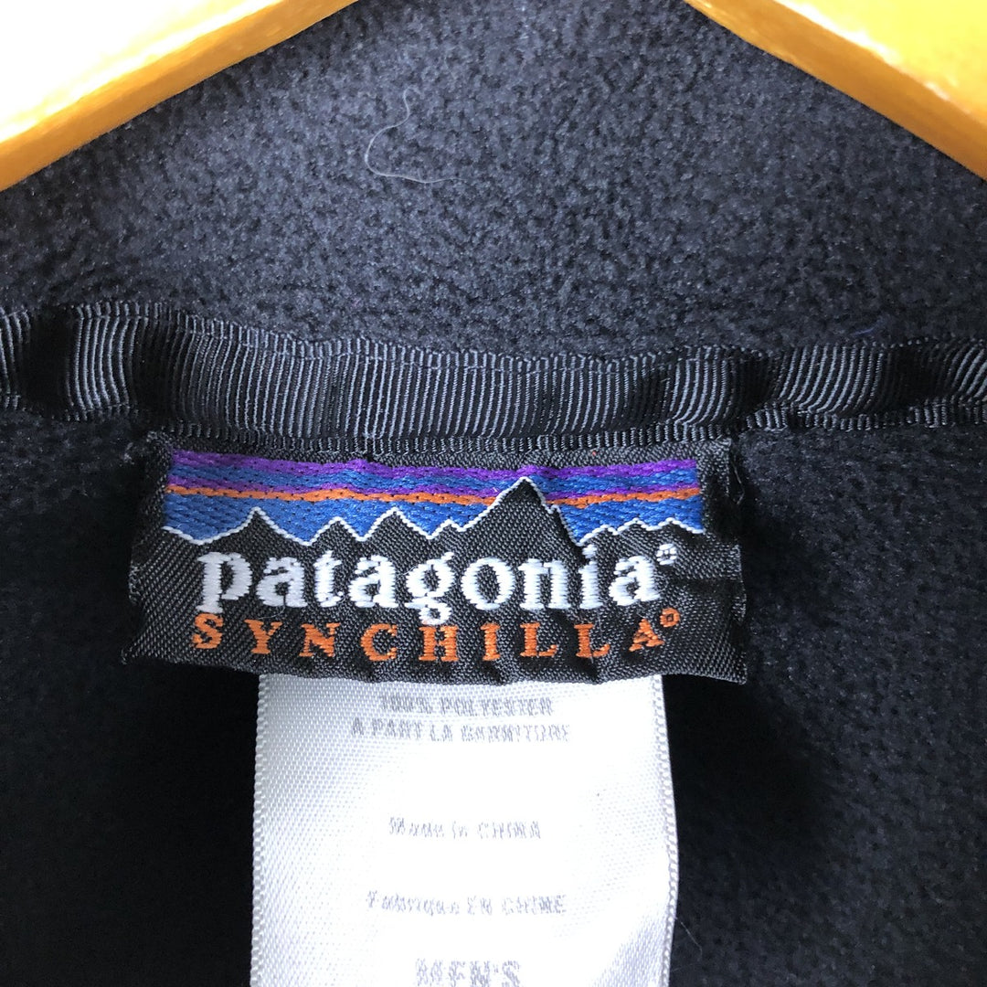 2000'S Patagonia Synchilla Fleece Jacket (26511S7) Men's Size L polyester black type Vintage Second Hand