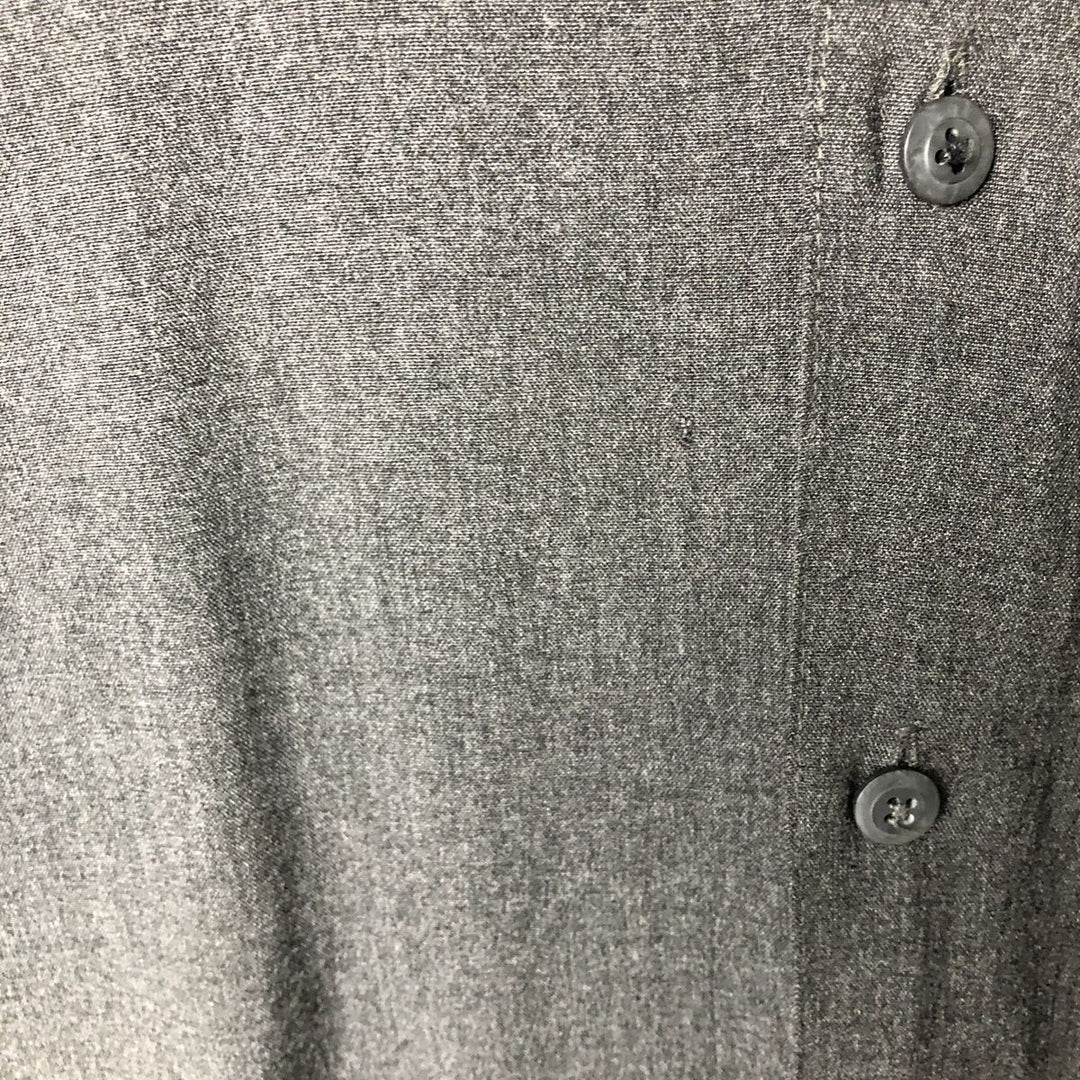 MERONA Short Sleeve Open Collar Rayon Box Shirt, Men's Size L Viscose rayon gray type Vintage Second Hand