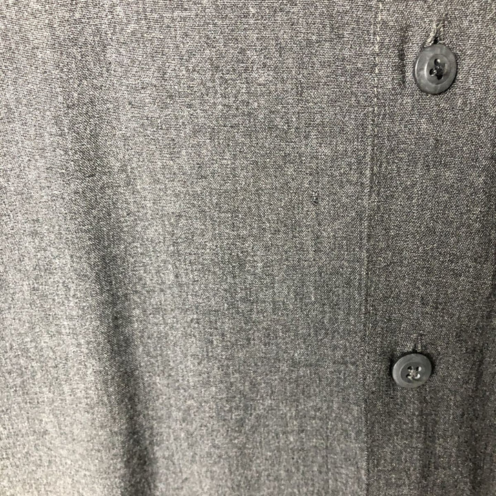 MERONA Short Sleeve Open Collar Rayon Box Shirt, Men's Size L Viscose rayon gray type Vintage Second Hand